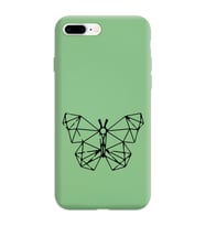 Iphone 7 Plus Çizgi Tasarımlı Yeşil Lansman Telefon Kılıfı