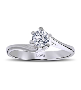 Lova G Renk 0,32 Karat Pırlanta Tektaş Yüzük - 1030110