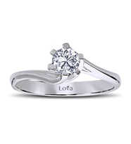 Lova G Renk 0,32 Karat Pırlanta Tektaş Yüzük - 1030110