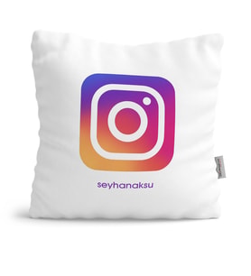 BK Gift Kişiye Özel Instagram  Yastık  2