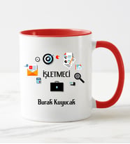 İşletmeci Kupa Bardağı Kırmızı