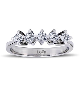Lova F Renk 0,40 Karat Pırlanta Beştaş Yüzük - 1070065
