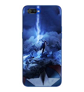 Kaptan Amerika Tasarım Süper Şeffaf Silikon Telefon Kılıfı Oppo Realmi C2