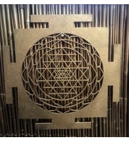 Ahşap Sri Yantra