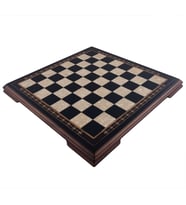 Helena Wood Art Masif Ahşap Koyu Satranç Tablası