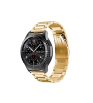 BİPOWER Samsung Watch 20mm KRD5 Klasik Metal Kordon (Gold)