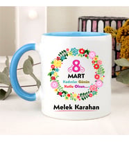 8 Mart Dünya Kadınlar Gününe Özel Kupa (Beyaz)