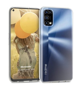 Microsonic Realme 7 Pro Kılıf Transparent Soft Beyaz