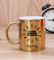 Anaokulu Öğretmeni Gold Kupa Bardak