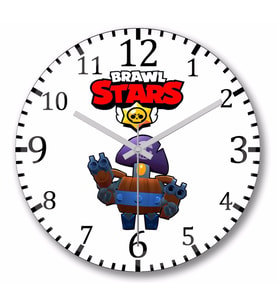 Brawl Stars  Darryl Duvar Saati Bombeli Gercek Cam
