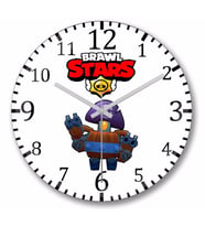 Brawl Stars  Darryl Duvar Saati Bombeli Gercek Cam