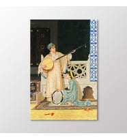Arty Tablo İki Müzisyen Kız Tablo (Karışık)