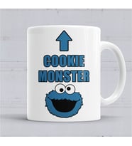 Cookie Monster Kurabiye Canavarı Kupa Bardak Porselen