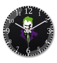 Coringa Duvar Saati Bombeli Gercek Cam