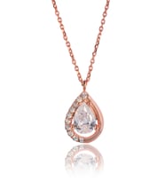 Beyaz Safirli Kolye - Rose