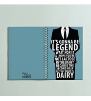 How i Met Your Mother Baskılı Spiralli A5 96 Yaprak Çizgisiz Tasarım Defter PYTKDT0103