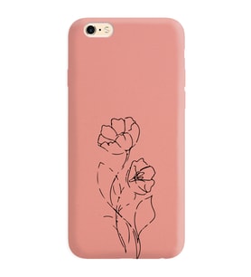 Iphone 6 Plus Çizgi Tasarımlı Pudra Lansman Telefon Kılıfı