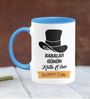 BK Gift Kişiye Özel Babalar Günü Temalı Mavi Kupa Bardak 24320m