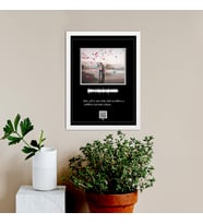 Kişiye Özel QR Karekodlu Tablo 20x30 Ebatında (Beyaz)