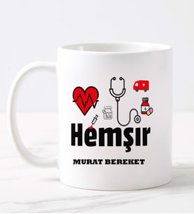 Hemsir  Kupa (Beyaz)