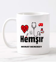 Hemsir  Kupa (Beyaz)
