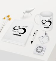 BK Gift Kişiye Özel Atatürk Temalı Beyaz Defter Kalem Kupa Ayna Seti - 5