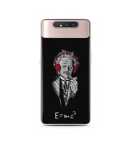 Einstein Tasarım Süper Şeffaf Silikon Telefon Kılıfı Samsung A80