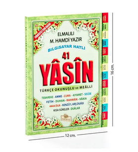Yasin Kitabı - Çanta Boy - 208 Sayfa - Merve Yayınevi - Mevlid Hediyeliği
