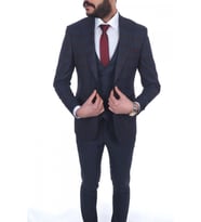 Jan Carlucci Slimfit Yelekli Drop 6 Takım