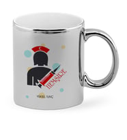 BK Gift Kişiye Özel Mesleki Hemşire Krom Kupa Bardak  3