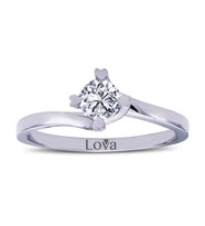 Lova H Renk 0,40 Karat Pırlanta Tektaş Yüzük - 1050149