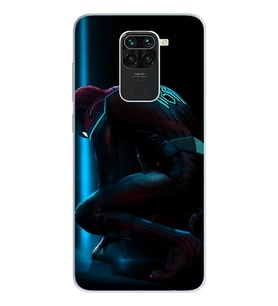 Örümcek Adam Tasarım Süper Şeffaf Silikon Telefon Kılıfı Xiomai Redmi Note 9