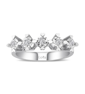 Lova 1 Karat Efektli Pırlanta Beştaş Yüzük - 1070109