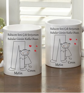 Kişiye Özel Babacım Seni Seviyorum Kupa Bardak