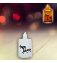 Happy Birthday Pilli Led MuM, 6,00 cm x 3,50 cm - Beyaz (STD)