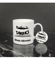 Tarihçi Kupa Bardak ve Anahtarlık Set