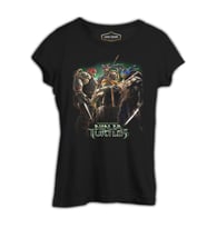 Ninja Turtles Siyah Kadın Tshirt