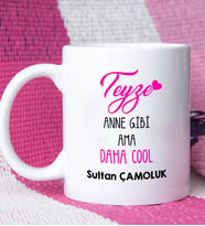 Teyzeye Kişiye Özel Teyze Kupa Bardak