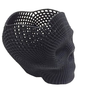 Nct  3D Printer Baskı Özel Meshli Kuru Kafa Kalemlik Siyah (Siyah)