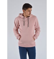 Erkek Kapüşonlu Uzun Kollu Kanguru Cepli Sweatshirt 20Y-5200368 Gül Kurusu