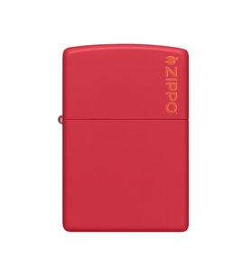 Zippo Çakmak Kırmızı Red Matte Logo 233zl-000052