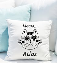 Kişiye Özel Meow Kedi Yastığı