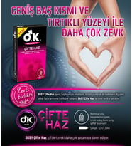 Okey Çifte Haz Prezervatif 10'lu