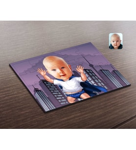 BK Gift Kişiye Özel Bebek Karikatürlü Ahşap Puzzle-3