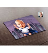 BK Gift Kişiye Özel Bebek Karikatürlü Ahşap Puzzle-3