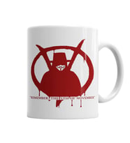 V de Vingança  Remember The 5th Of November Kupa Bardak Porselen