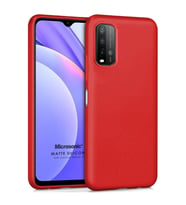Microsonic Matte Silicone Xiaomi Redmi 9T Kılıf Kırmızı