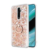 Microsonic Oppo Reno 2Z Kılıf Glitter Liquid Holder Gold