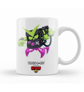 Brawl Stars Vırus 8 Bıt Kupa Bardak Porselen