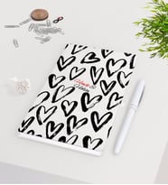 BK Gift Kişiye Özel Sevgililer Günü Beyaz Defter Kalem Seti-67